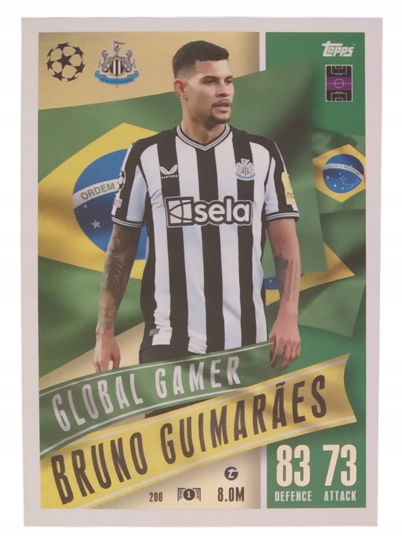 Match Attax 23/24 Extra Karta Global Gamer 200 Bruno Guimaraes