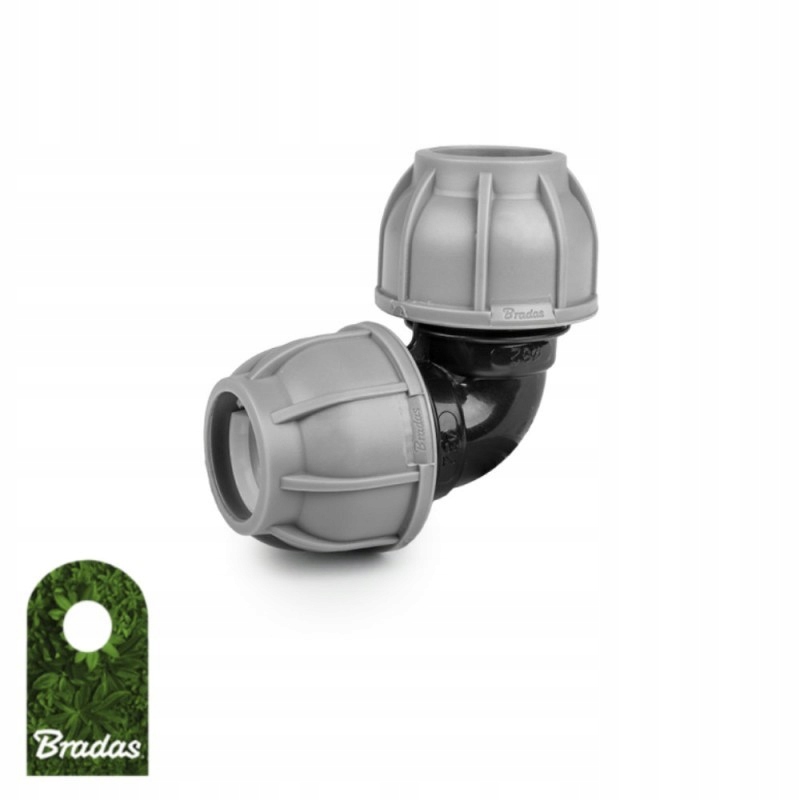 Kolanko PE Bradas 25 mm (1szt.)