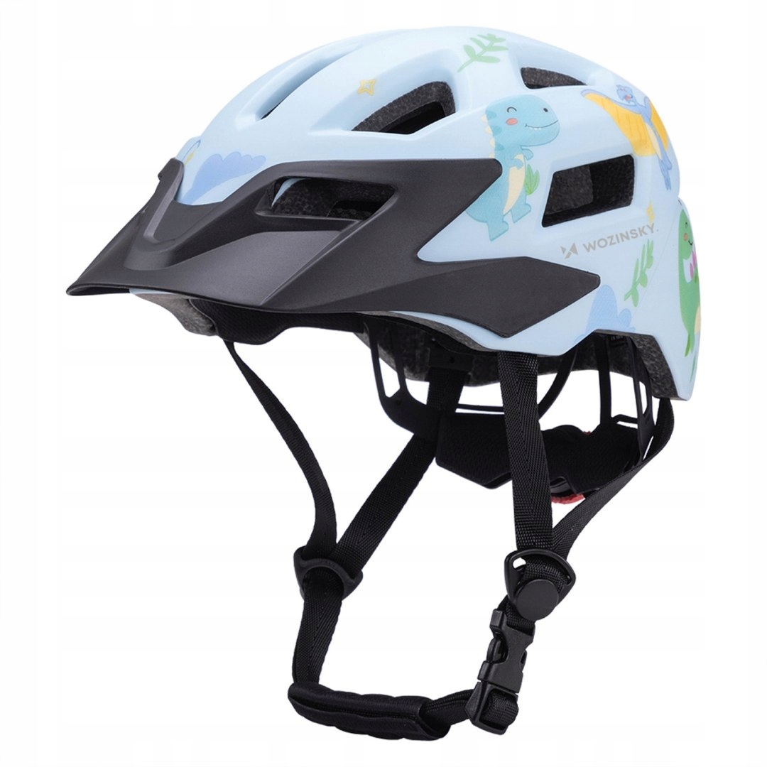 Dětská cyklistická přilba Mtb s odnímatelným kšiltem 48-52 cm světle modrá