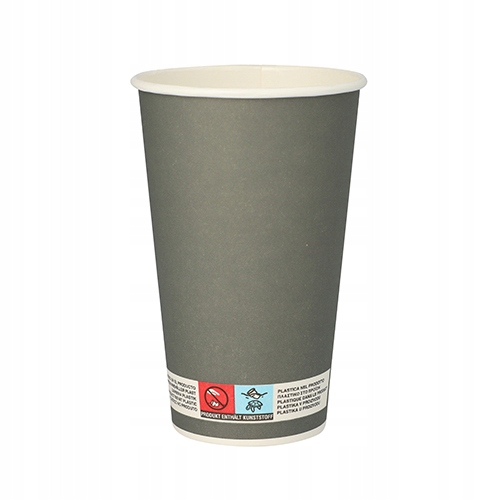 

Eko kubki papierowe szare 400 ml, śr. 90 mm 20 szt