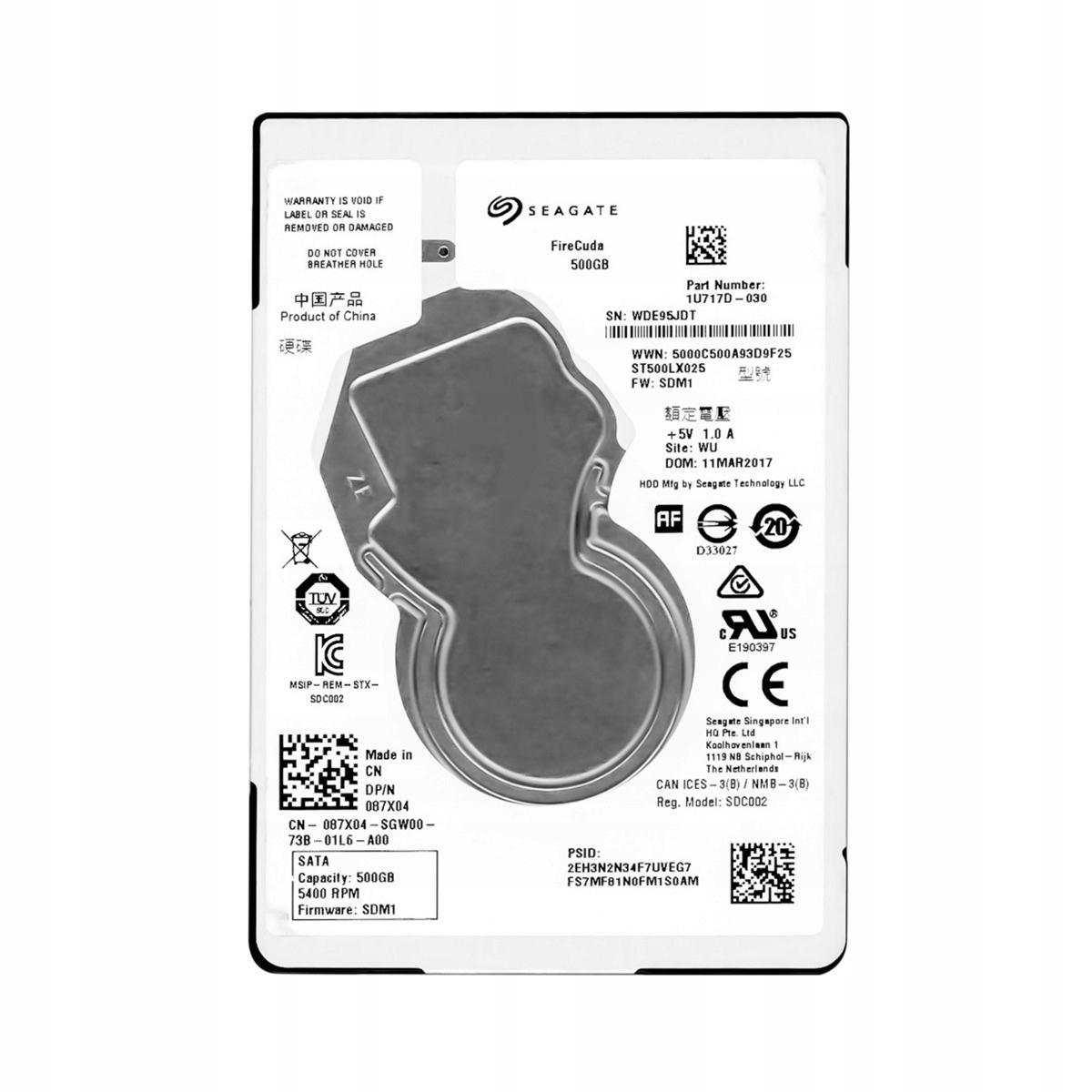 Seagate FireCuda 500GB 5.4k Sata III ST500LX025
