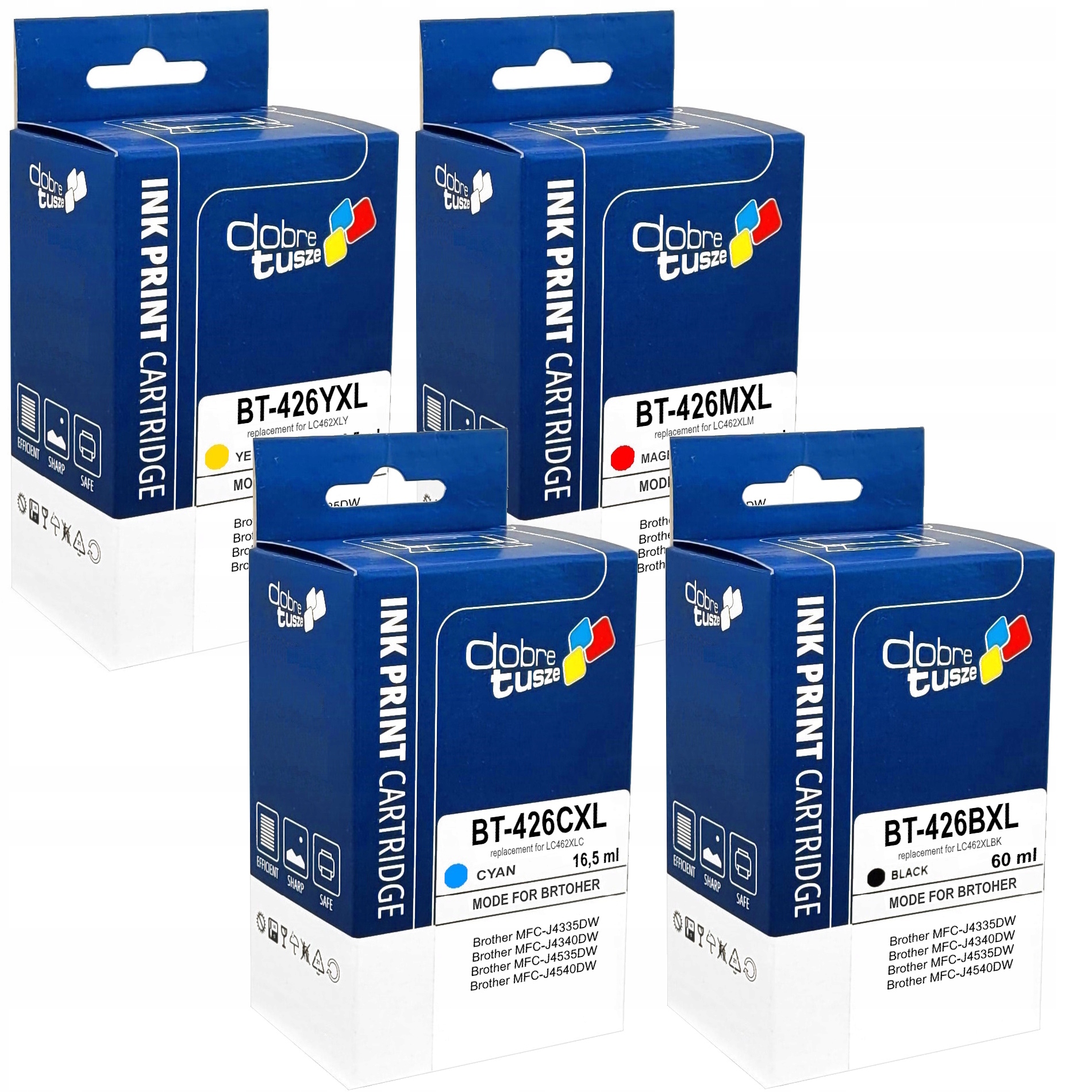 Tusze Do Brother LC426XL MFC-J4335DW MFC-J4340DW MFC-J4535DW MFC-J4540DW