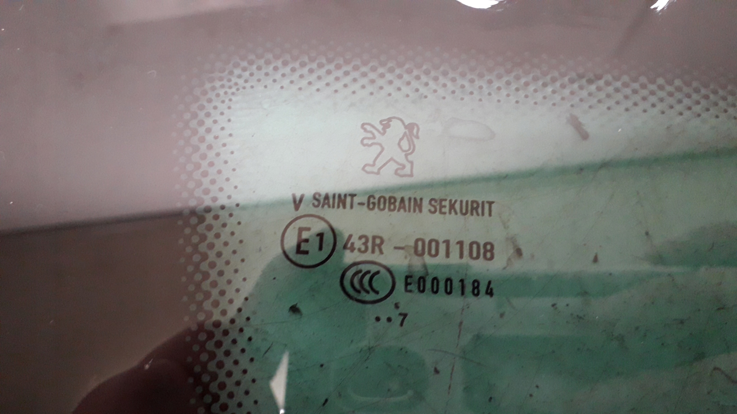 PEUGEOT 207 SW 08- SZYBA LEWY TYŁ MAŁA ...7 Typ samochodu Samochody osobowe