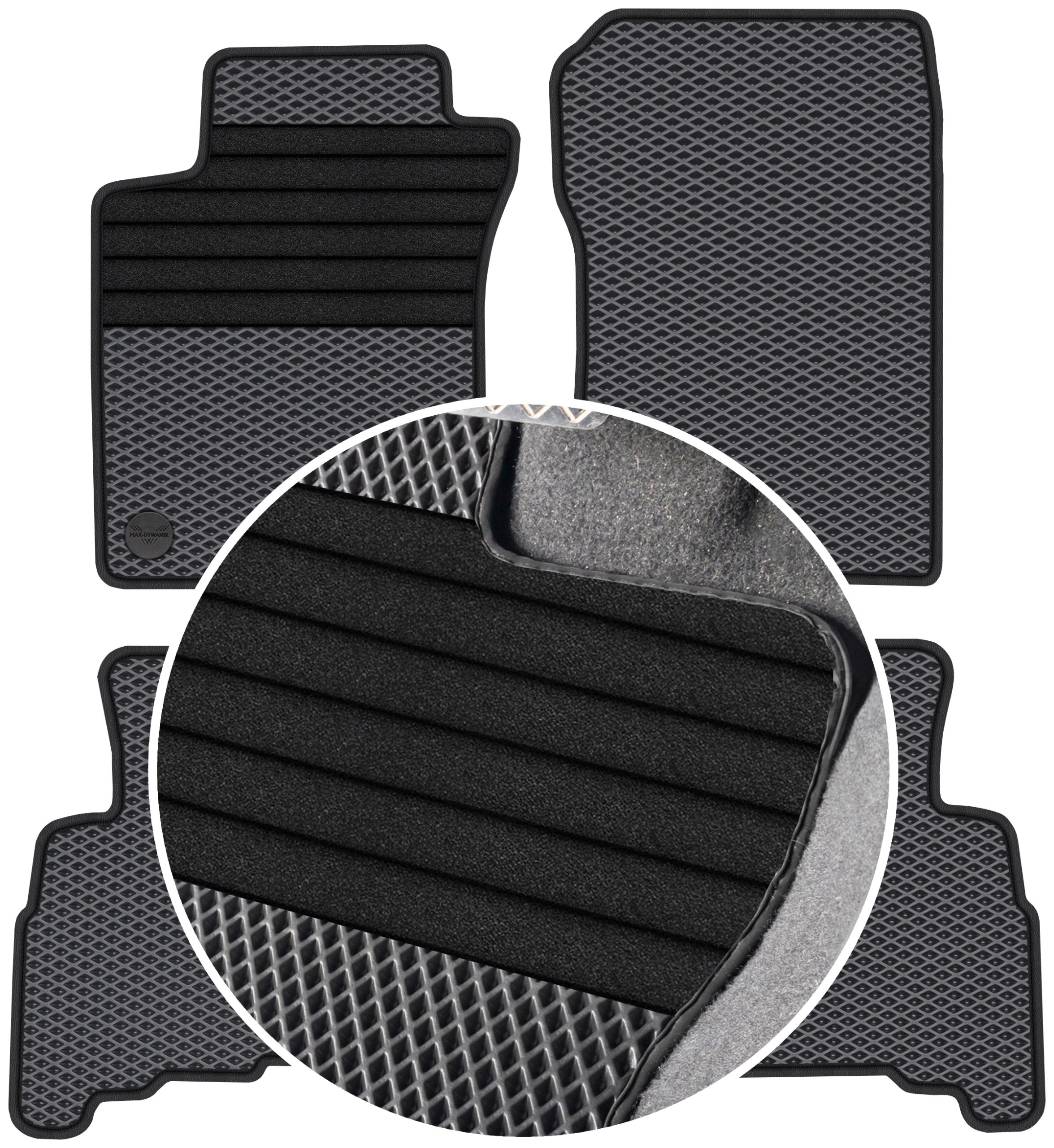 Land Cruiser J150 Long 09-17 Gumové rohože Eva Eternity Posilnenie XXL