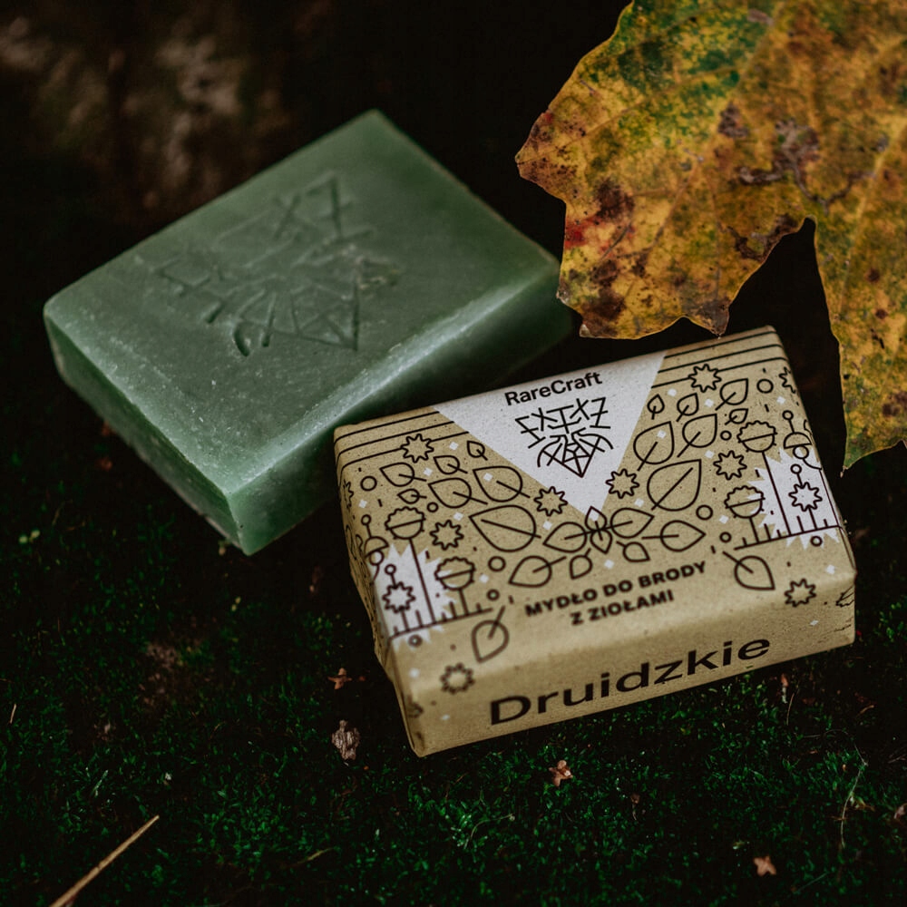 RareCraft mydło do brody druidzkie 110g Typ skóry brak informacji