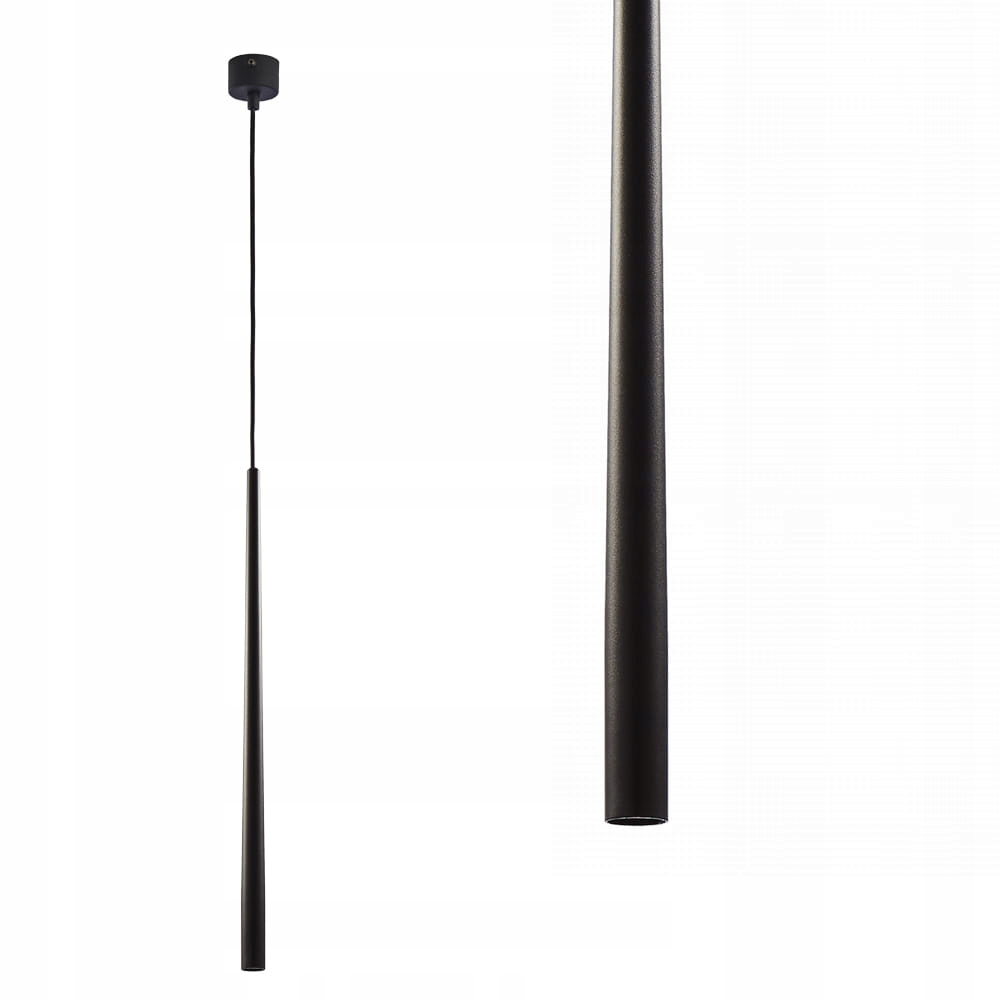 Lampa wisząca punktowa Piano Black podłużna rurka nad blat 6410 Tk Lighting