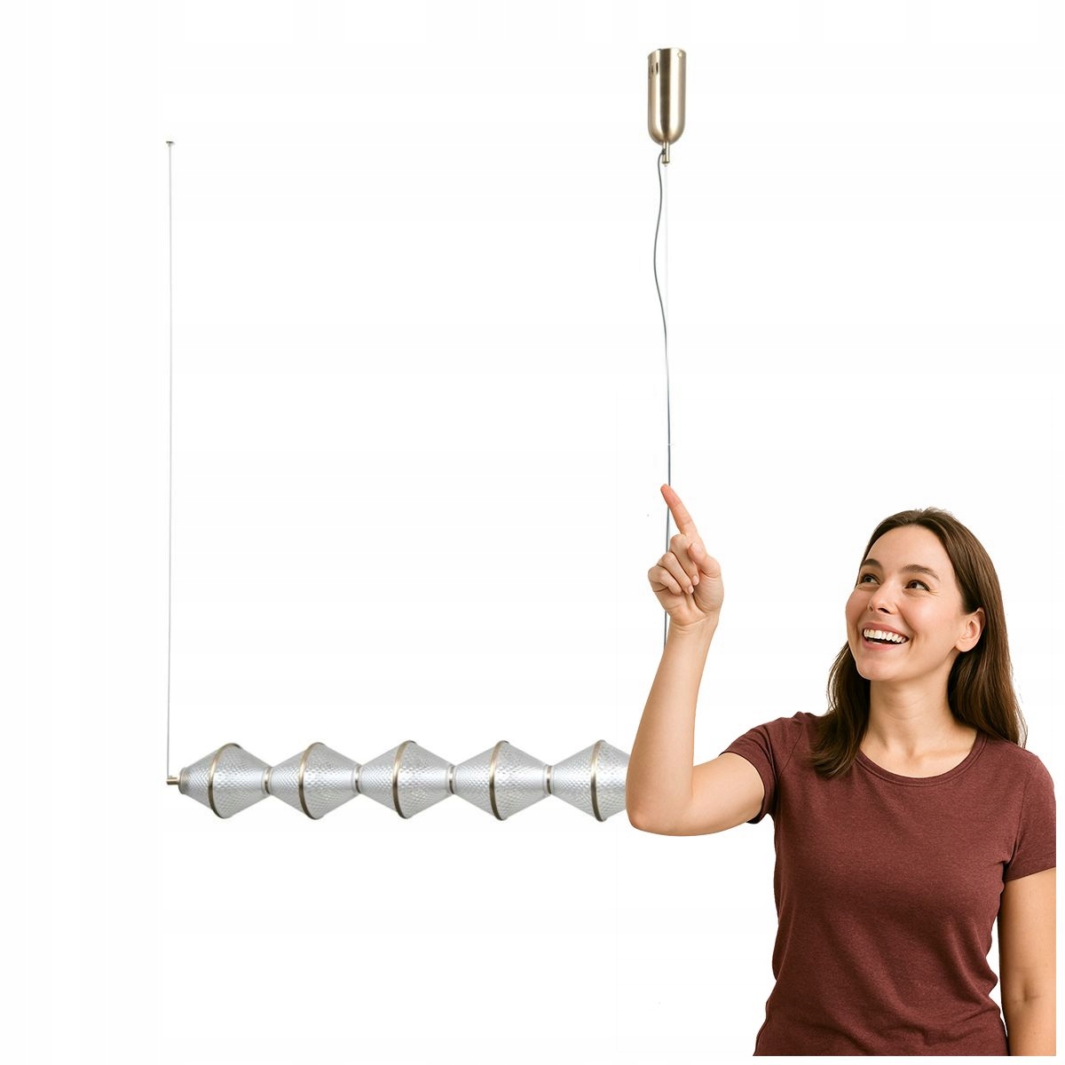 Závesná Led lampa 25W Fuente PND-34395-5-HBR Italux