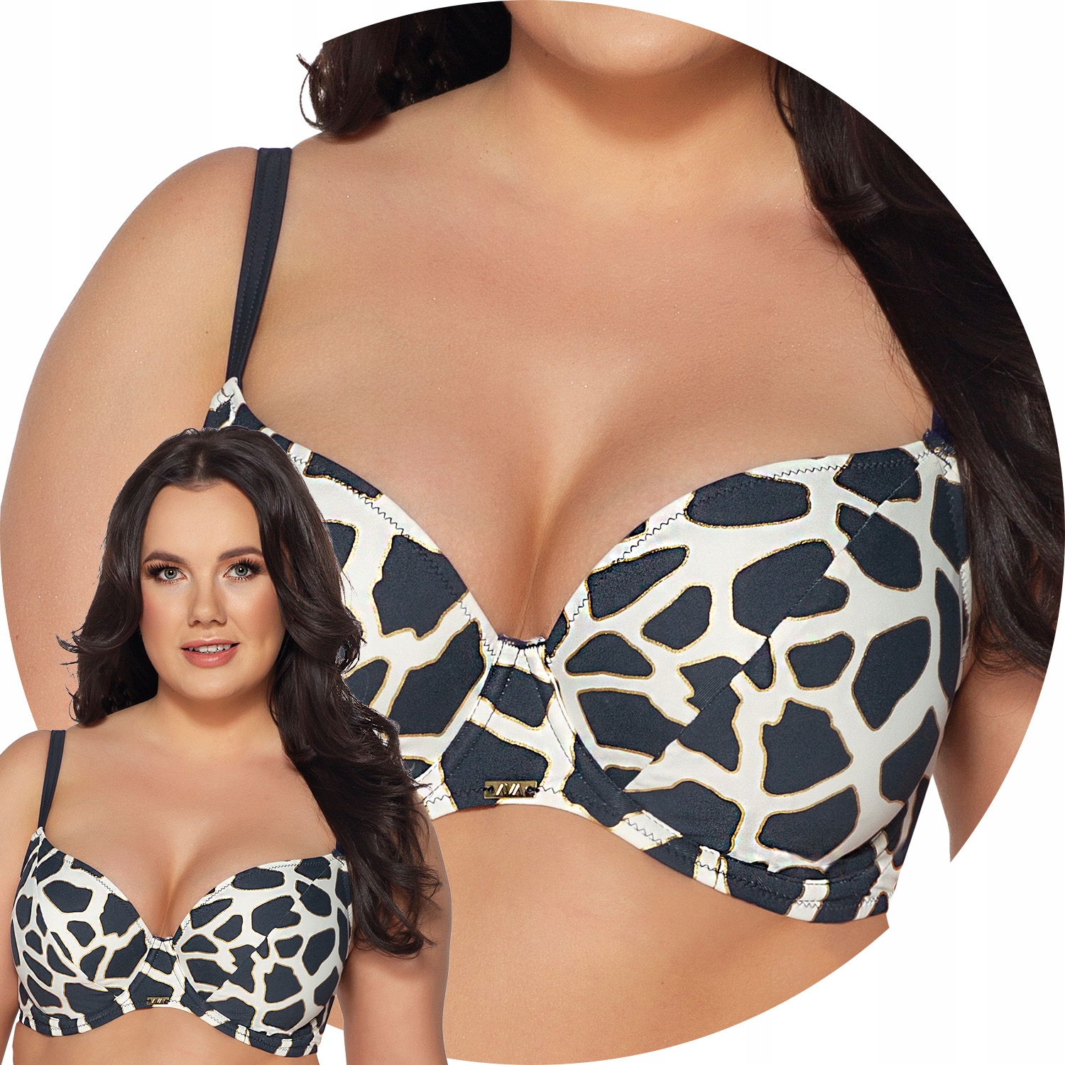 Ava SK-196 Maxi navy blue 105F Koupací podprsenka Měkká modrá