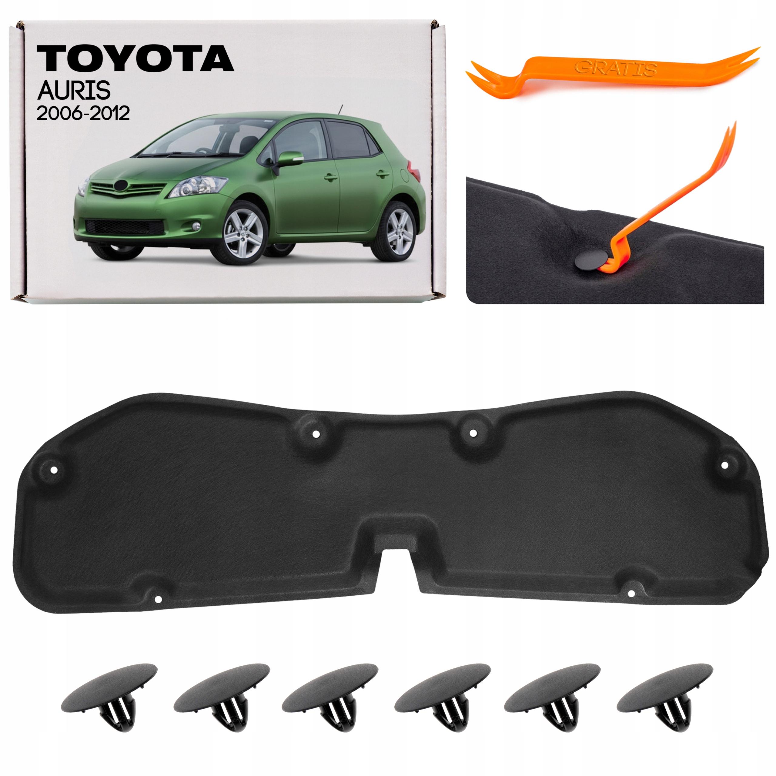 Wygłuszenie maski Toyota OE do Auris I 2006-2012