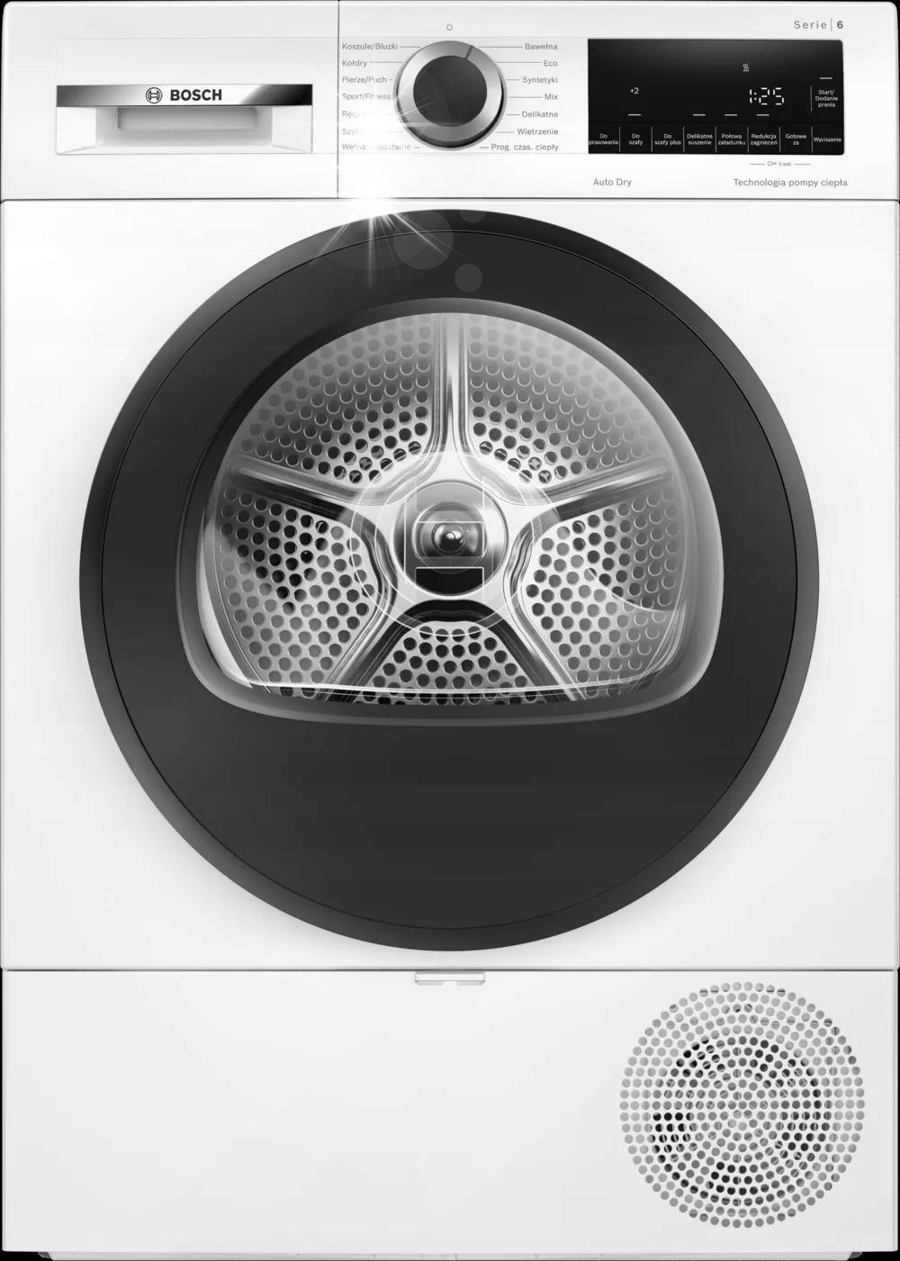 Suszarka do ubrań z pompą ciepła Bosch WQG241ALPL 9kg sensor wilgoci