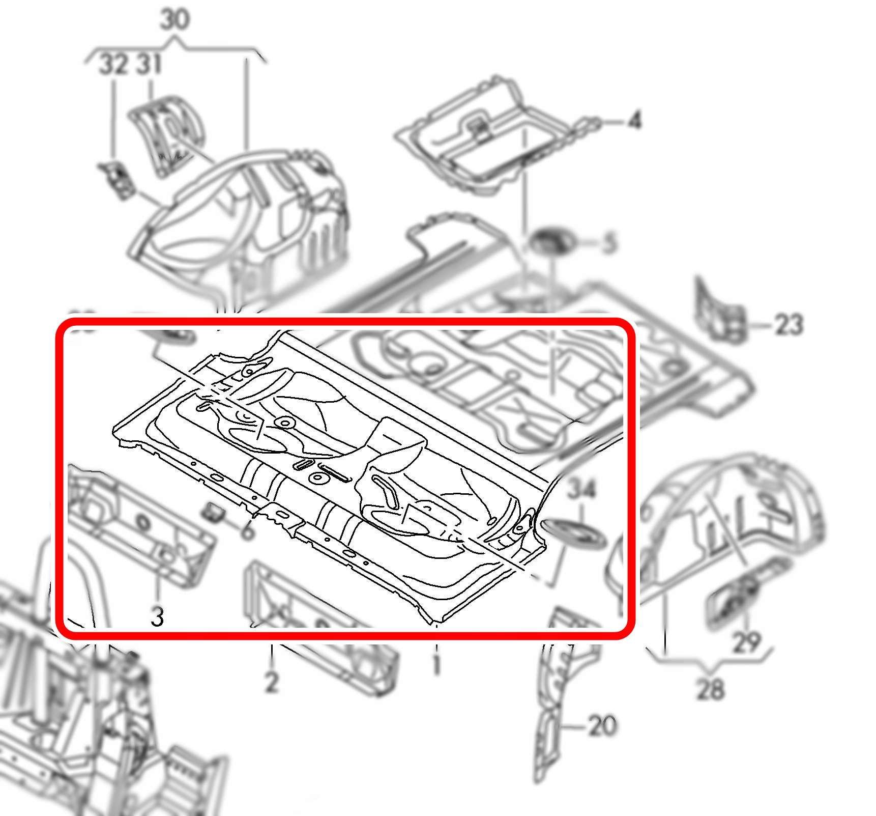 PLYTA PLAT PODLOGI AUDI TT 8S 14 8S7813115TA Part manufacturer Audi original OE