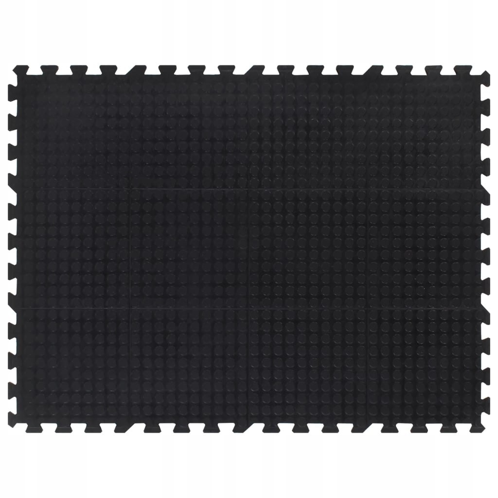 Podłogowa mata gumowa, czarna, 12 mm, 90x120 cm