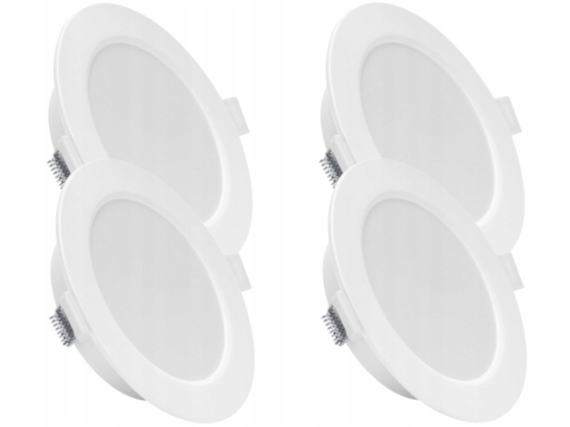 4x Led zapuštěné stropní svítidlo 6W Slim, teplý plochý podomítkový panel