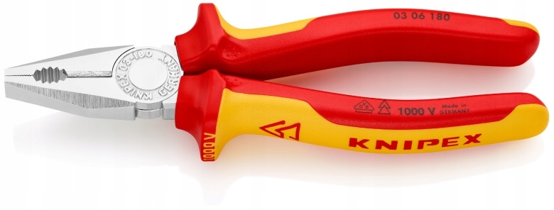 Univerzální kleště, kombinačky s izolací Vde 180 mm Knipex 03 06 180