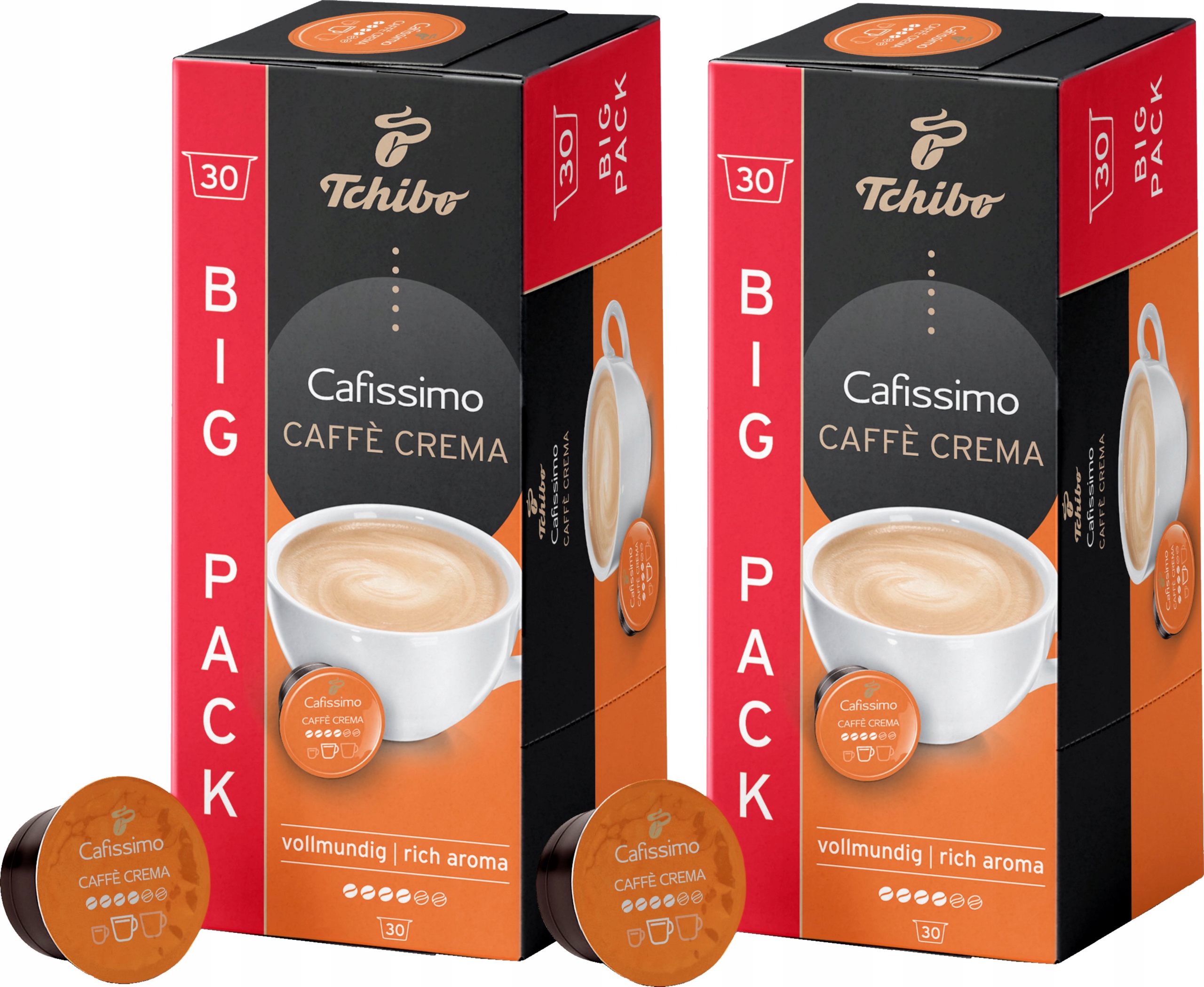 Levně Kapsle Tchibo Cafissimo Vollmundig Rich Aroma 2 x 30 kusů