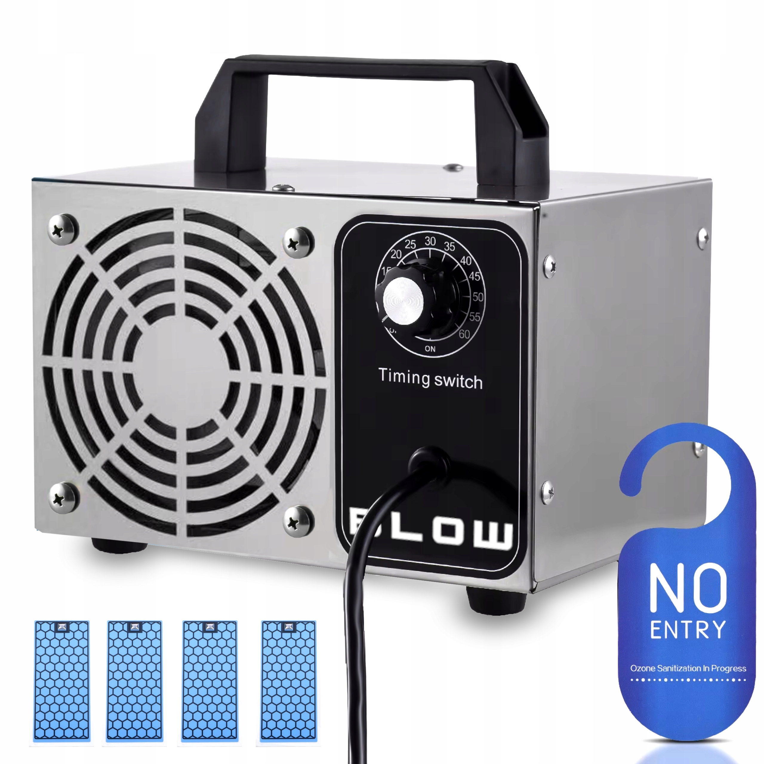 Výkonný Ozonový Generátor Čistič Vzduchu 60 000 mg/h Časovač 120 W