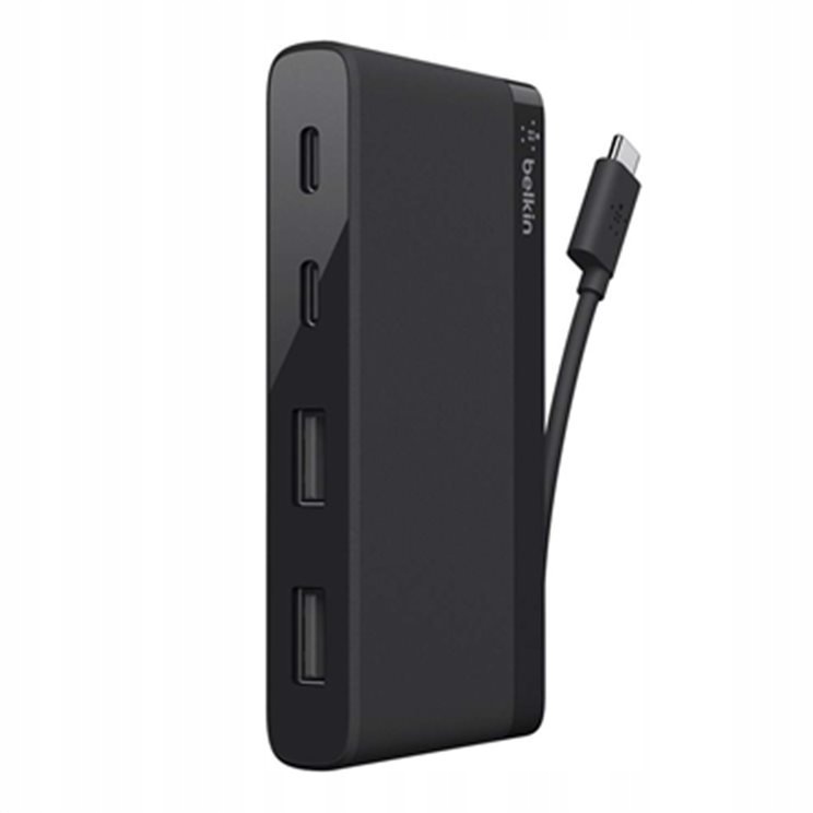 Belkin Hub Usb-c 2x Usb-c, 2x Usb-a, 5 Gbps, čierny