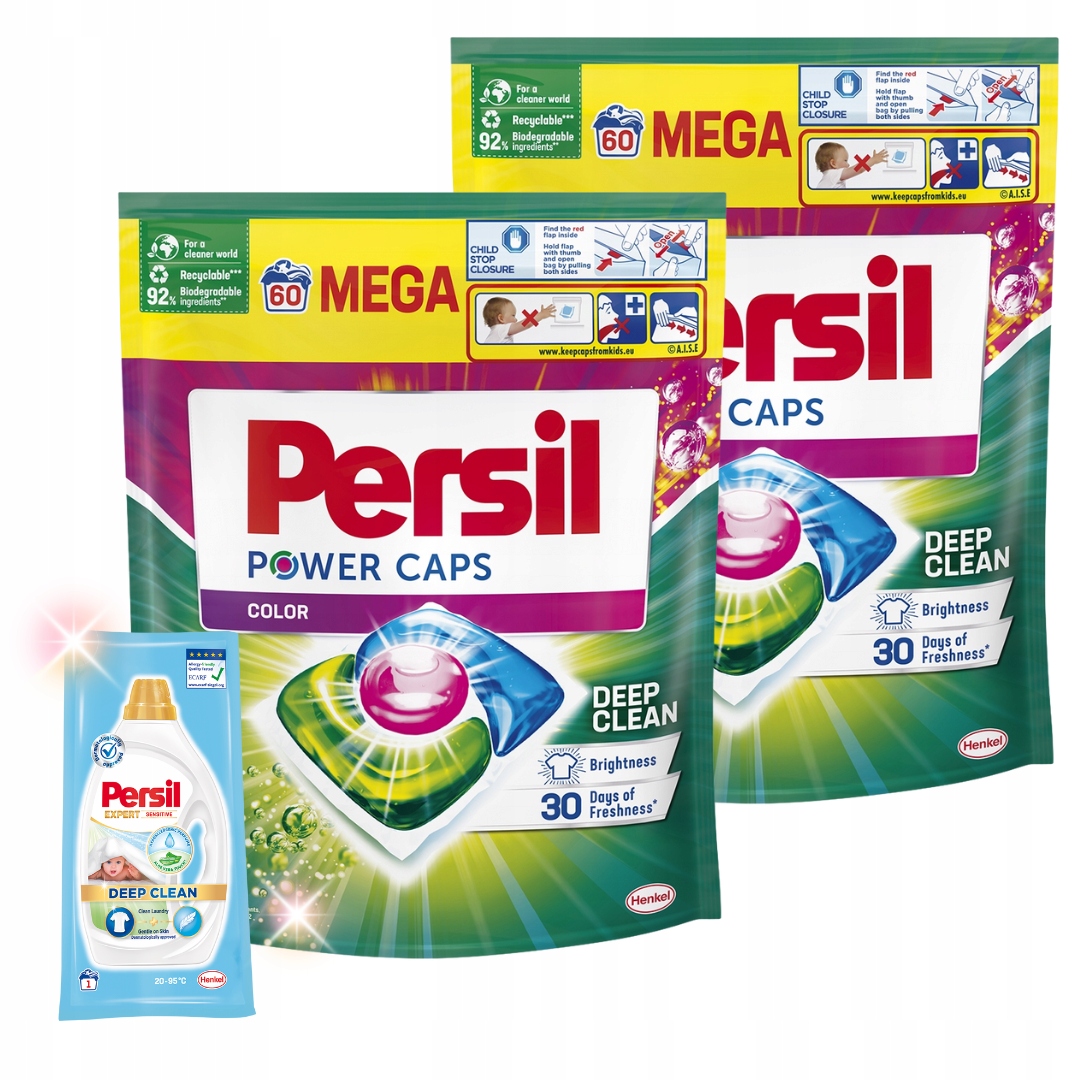 Levně Persil Power Caps sada Kapsle na barevné prádlo, ks Dárek