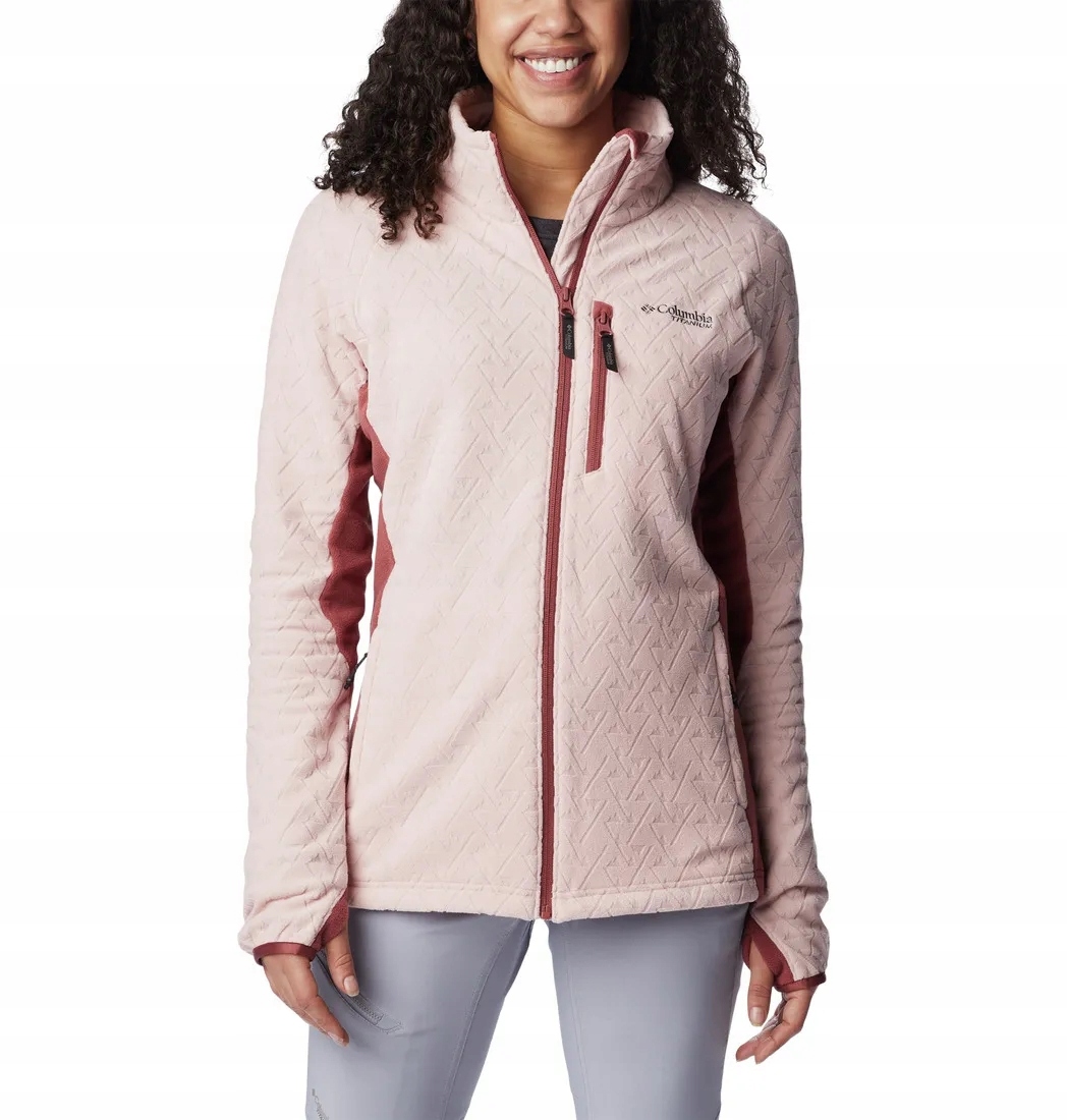 Bluza Rozpinana Columbia Titan Pass 3.0 różowa 2053451626 r Xs