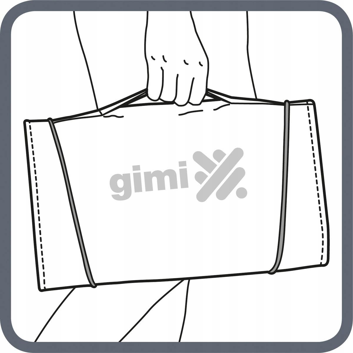 TORBA NA ZAKUPY KÓŁKACH SKŁADANA SKŁADANA NA RAMIE GIMI 38L POJEMNA MOCNA Materiał dominujący poliester