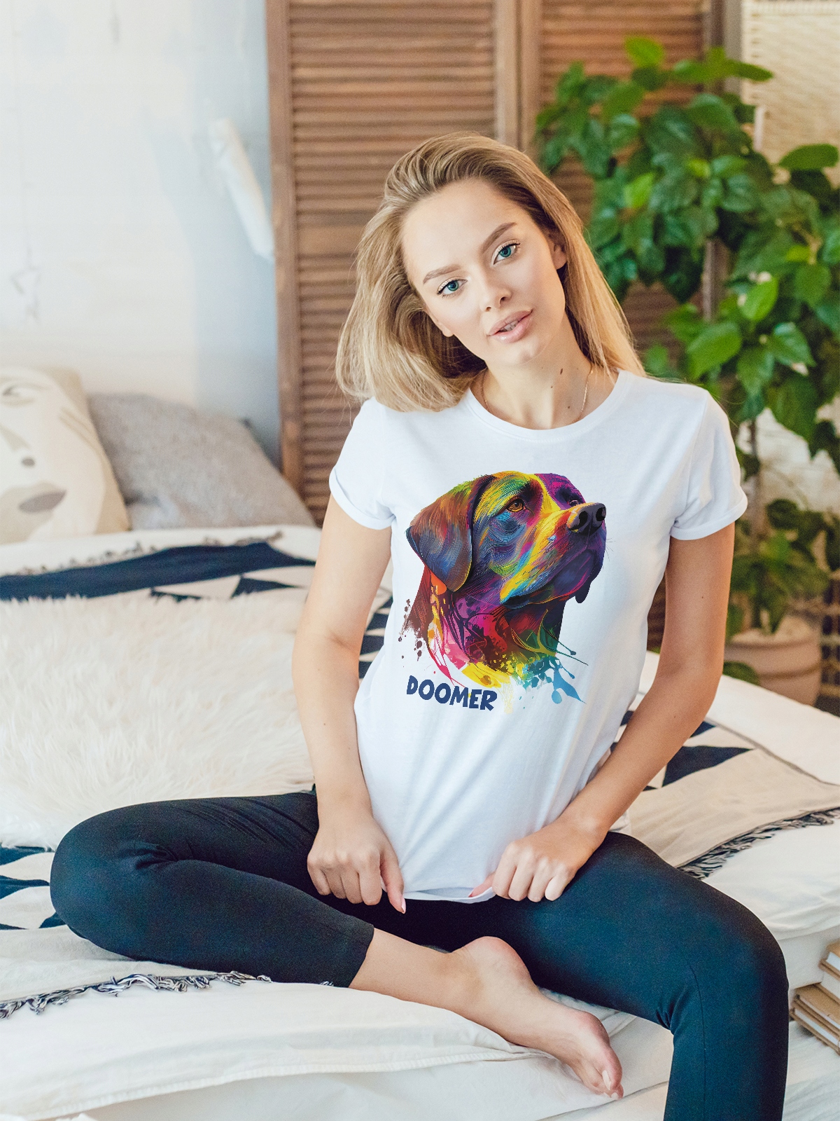 KOSZULKA DAMSKA PIES CHOCOLATE BRELOK GRATIS Dekolt okrągły