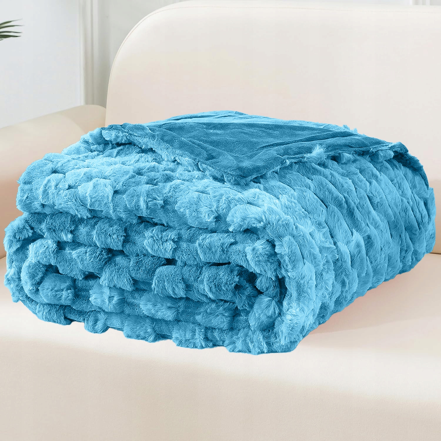 NARZUTA PLED NA KANAPĘ ŁÓŻKO 220x240 cm KOC NARZUTA PLED DUŻY MIĘKKI Długość 220 cm