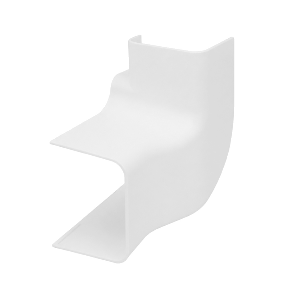 Ľavé koleno, vertikálny priechod, Pvc žľab 80x60 mm