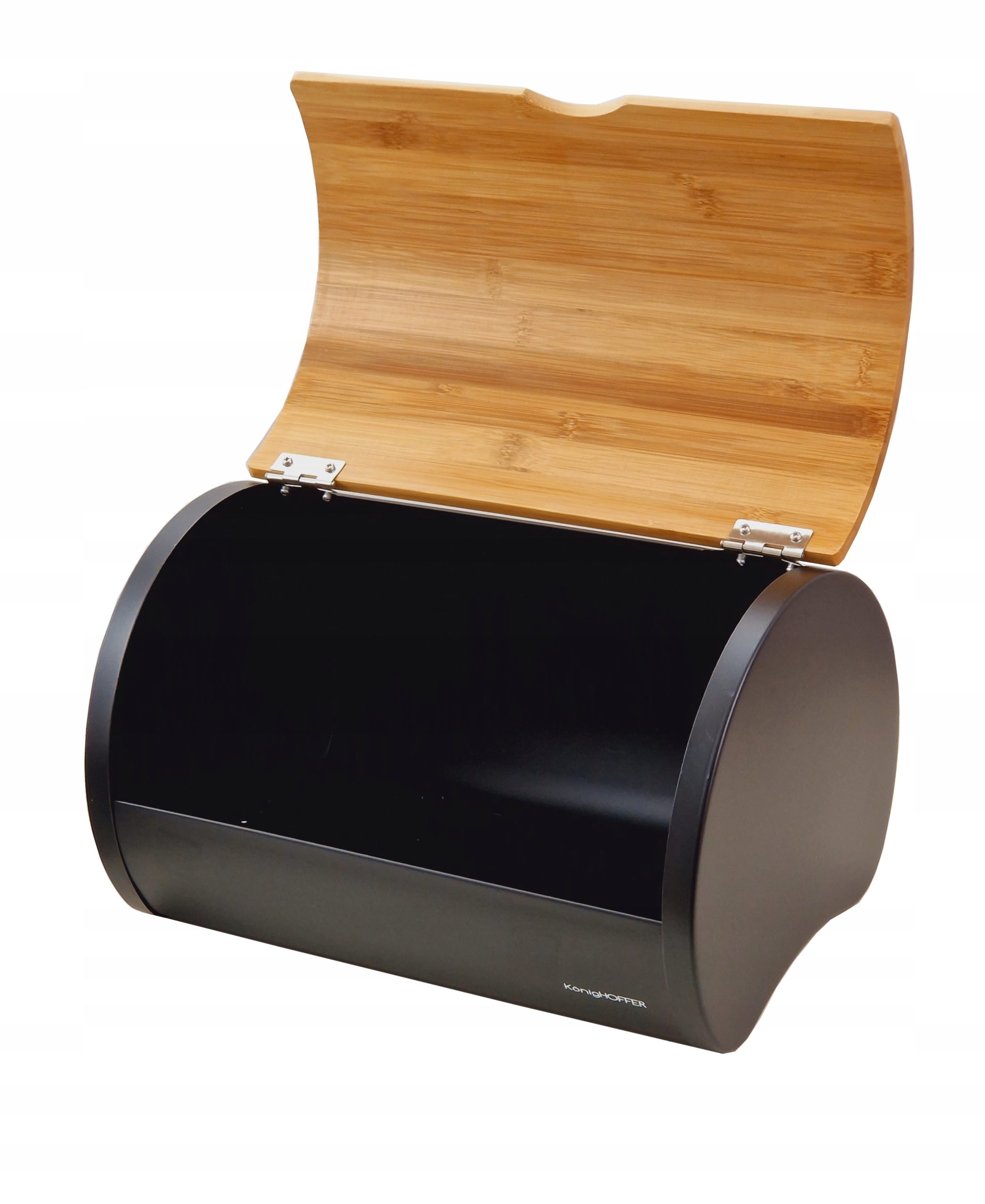 Chlebak metalowy z 3 pojemnikami Volano czarny Rodzaj zestaw