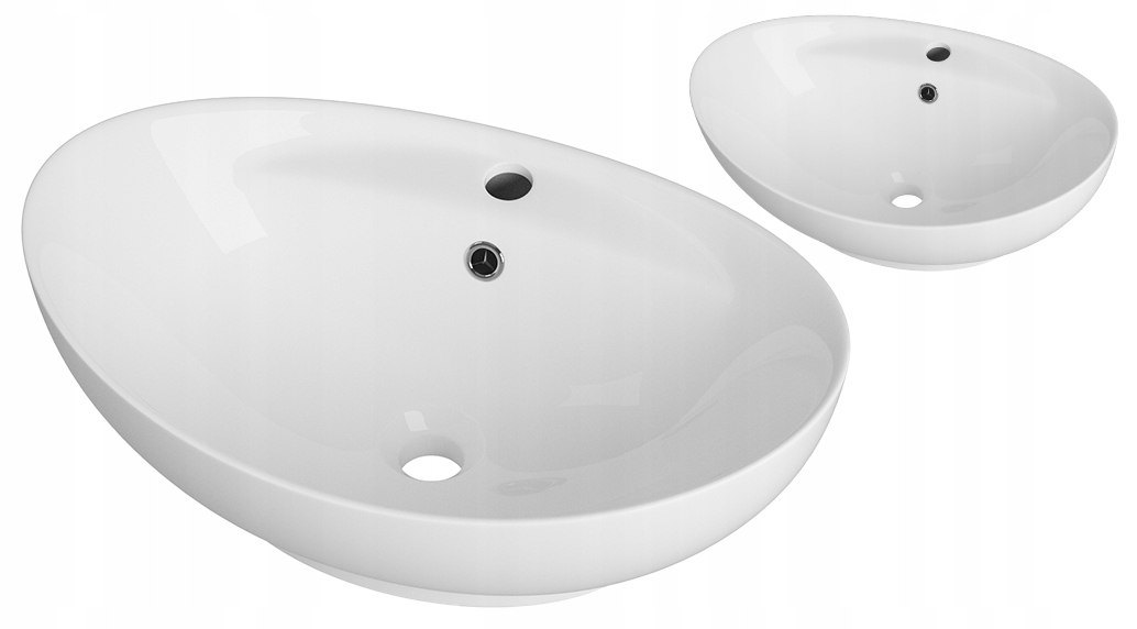 Keramická Umývačka Na Dosku Oválna Biela Kúpeľňová 59x38,5 Prepad Siena