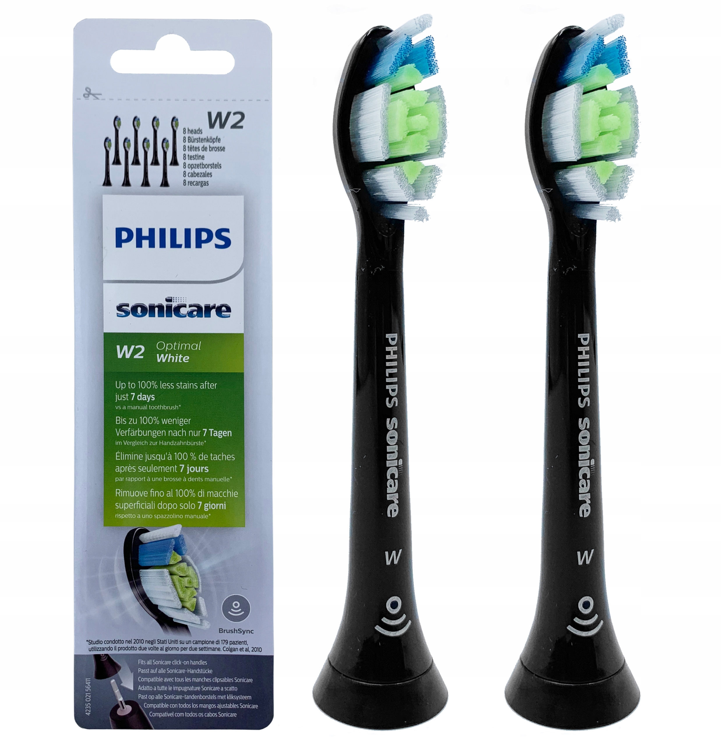 

2x Końcówka Philips Diamond Clean HX6062 Black