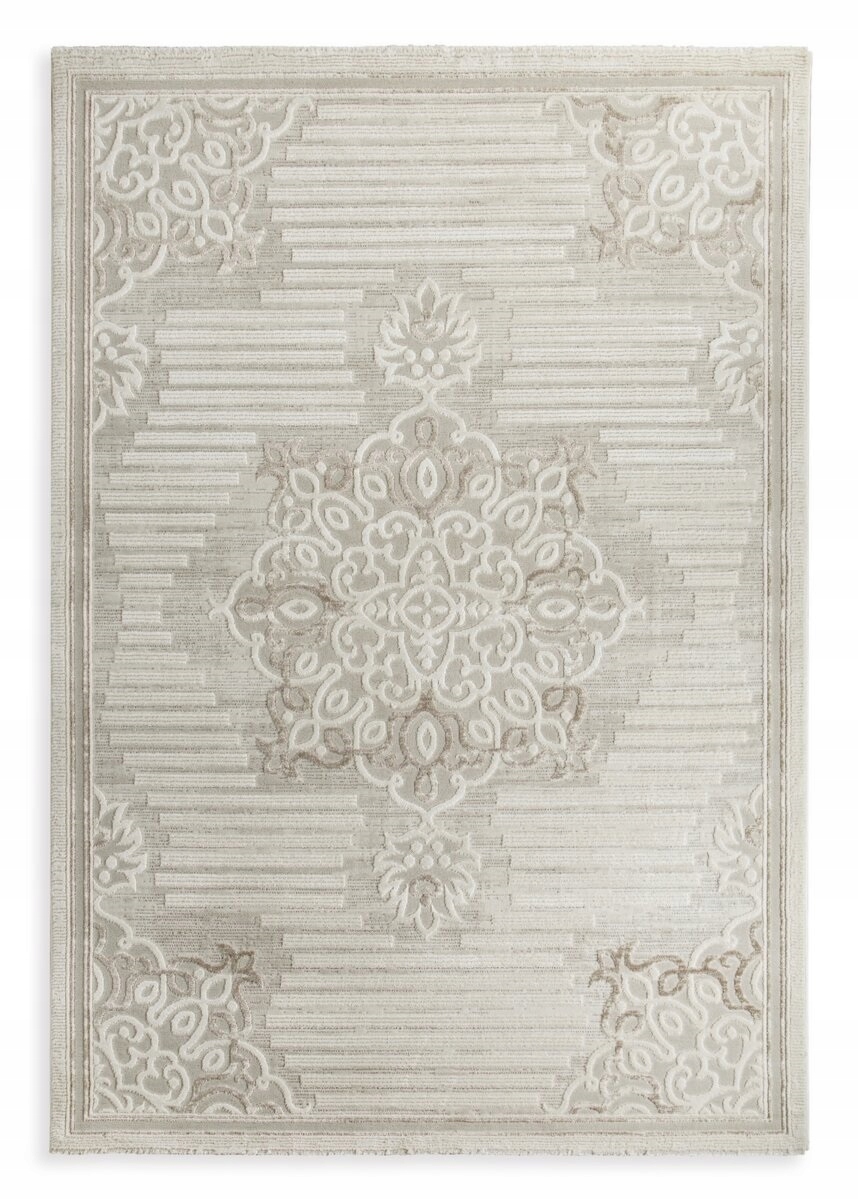Koberec 80x150 Crystal 6 Ornament Moderní béžový krémový