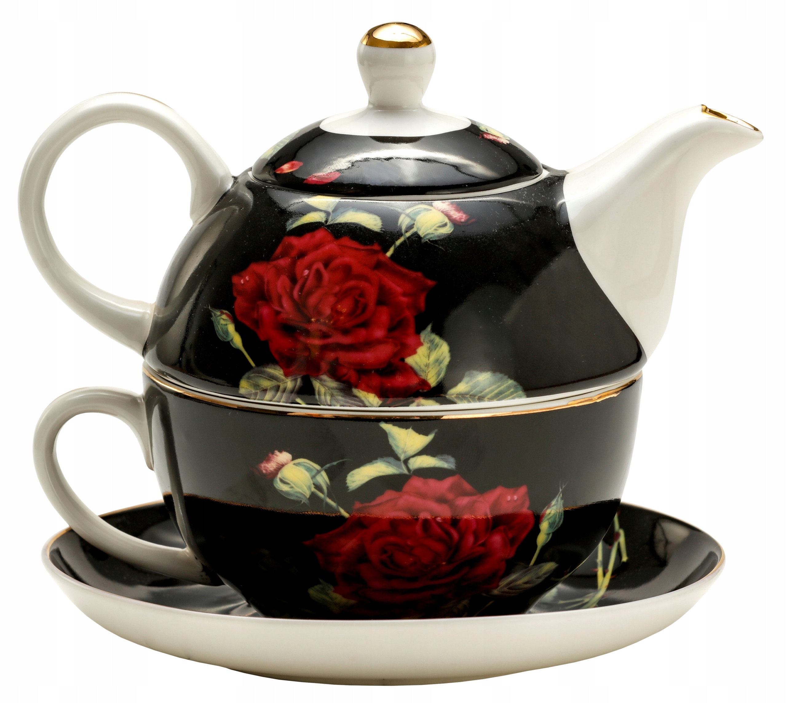 ENGLISH COLLECTION ZESTAW DO HERBATY `TEA FOR ONE IMBRYK + FILIŻANKA ...