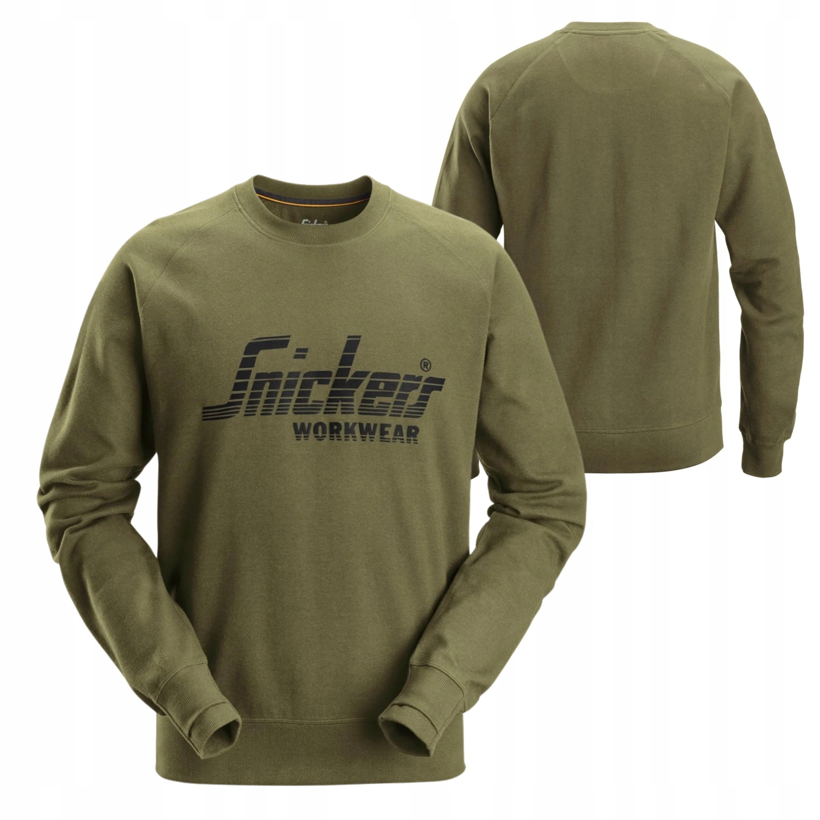 Bluza robocza męska ciepła mocna z dużym logo Snickers 2892 khaki L