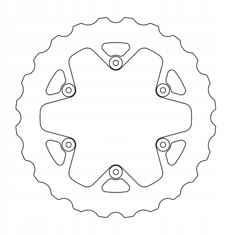 Moto-master Brzdový Kotúč Zadný (plný) 245 MM Yamaha Yz 125