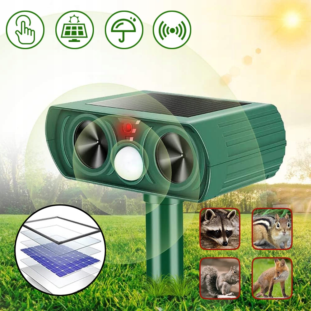 ZEWNĘTRZNY ODSTRASZACZ KOTÓW,ULTRADŹWIĘKOWY ODSTRASZACZ KOTÓW,PRZECIW KOTOM