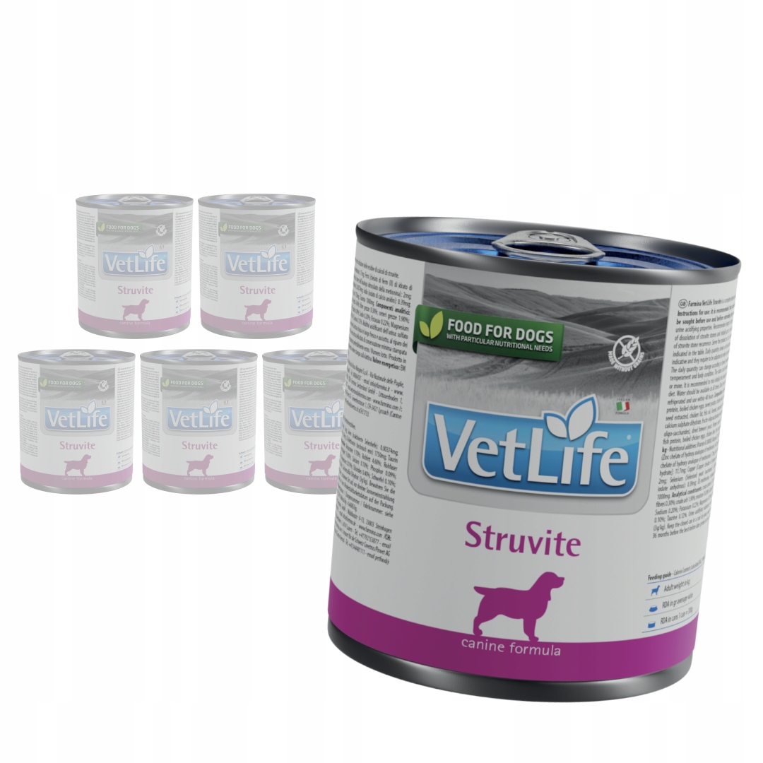 Levně Farmina Vet Life Struvite Canine 6x300g Vlhké Krmivo pro psy Struvitové kameny