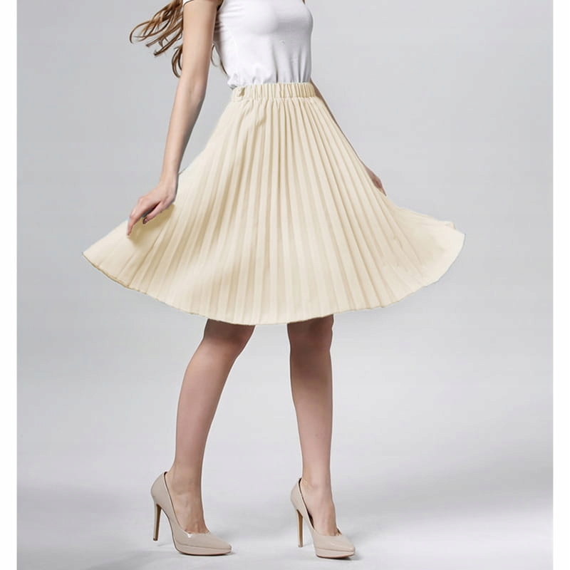 PIĘKNA SPÓDNICA PLISOWANA MIDI KOLORY Marka SNM