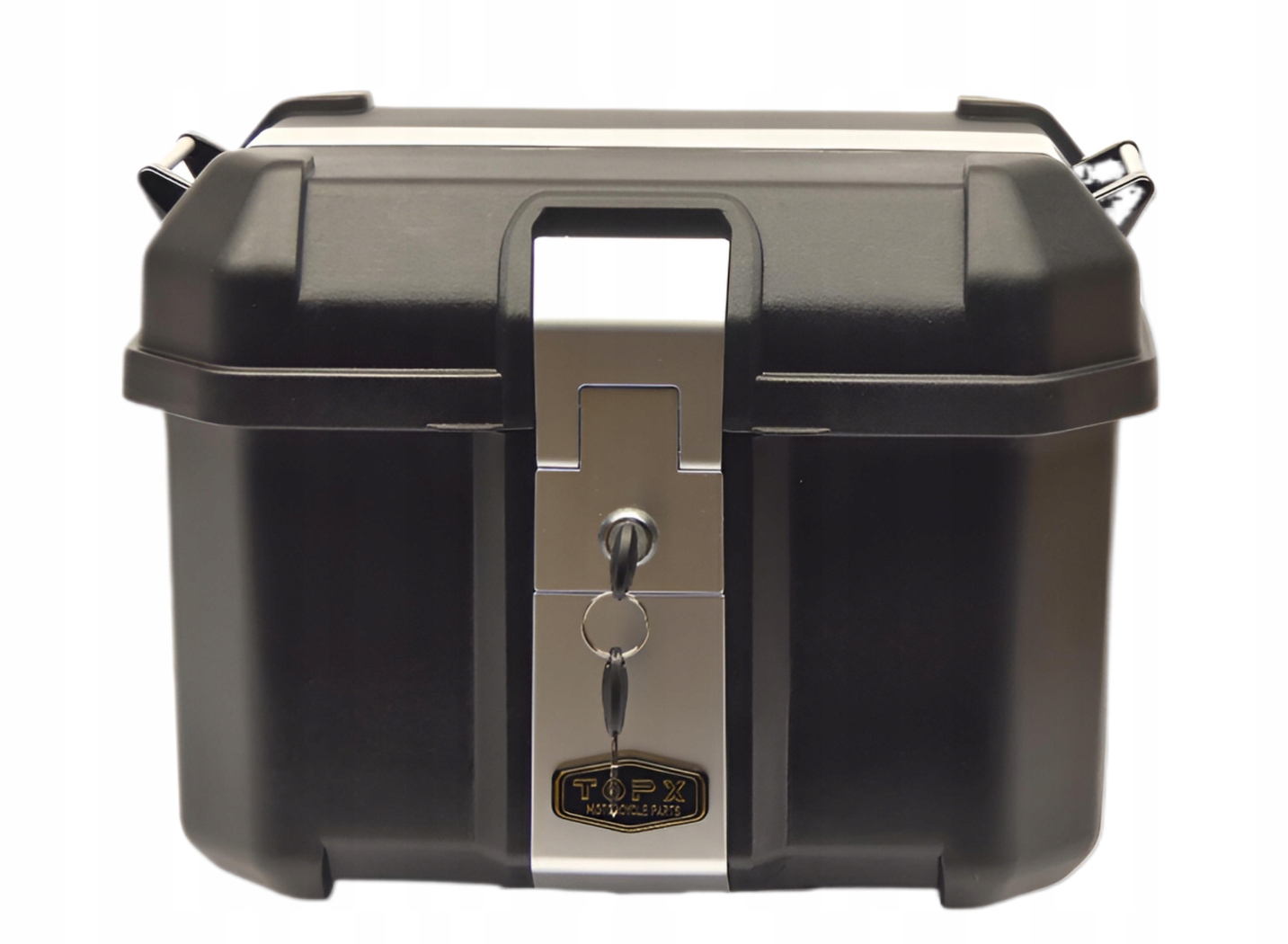 Plastový centrální motocyklový kufr 45L na 1 helmu, klíčová deska TopX Soul