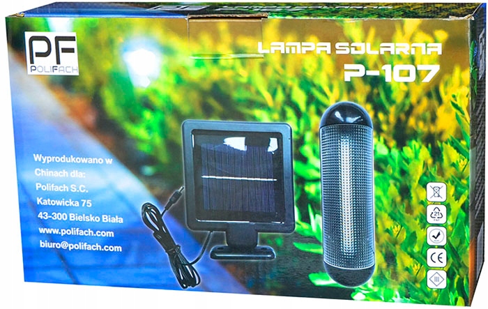 lampa solarna KINKIET do altany 10 LED kabel P-107 Zasilanie solarne