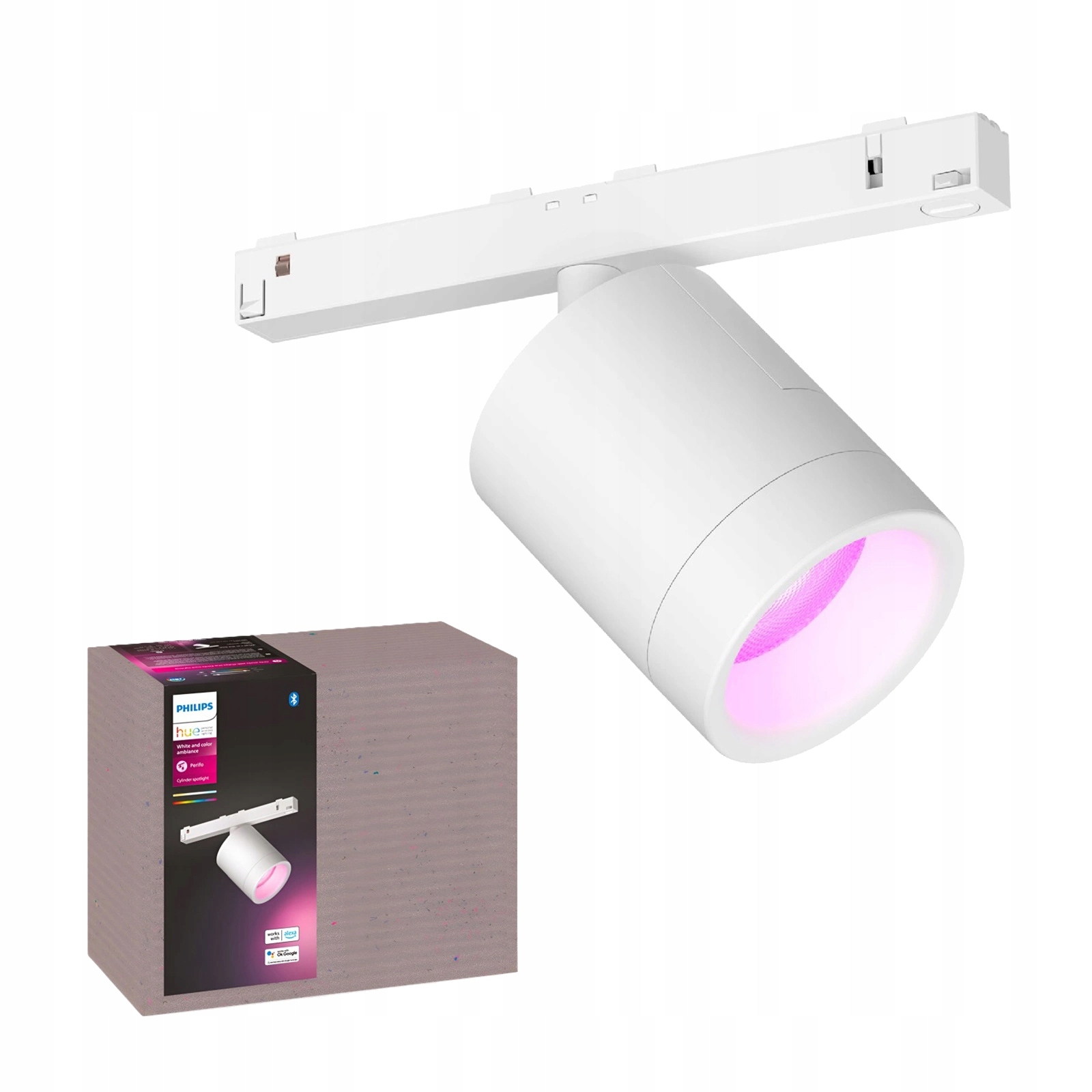 Led reflektor bodový Perifo biely 5,3W 510lm Cct Rgb Philips Hue