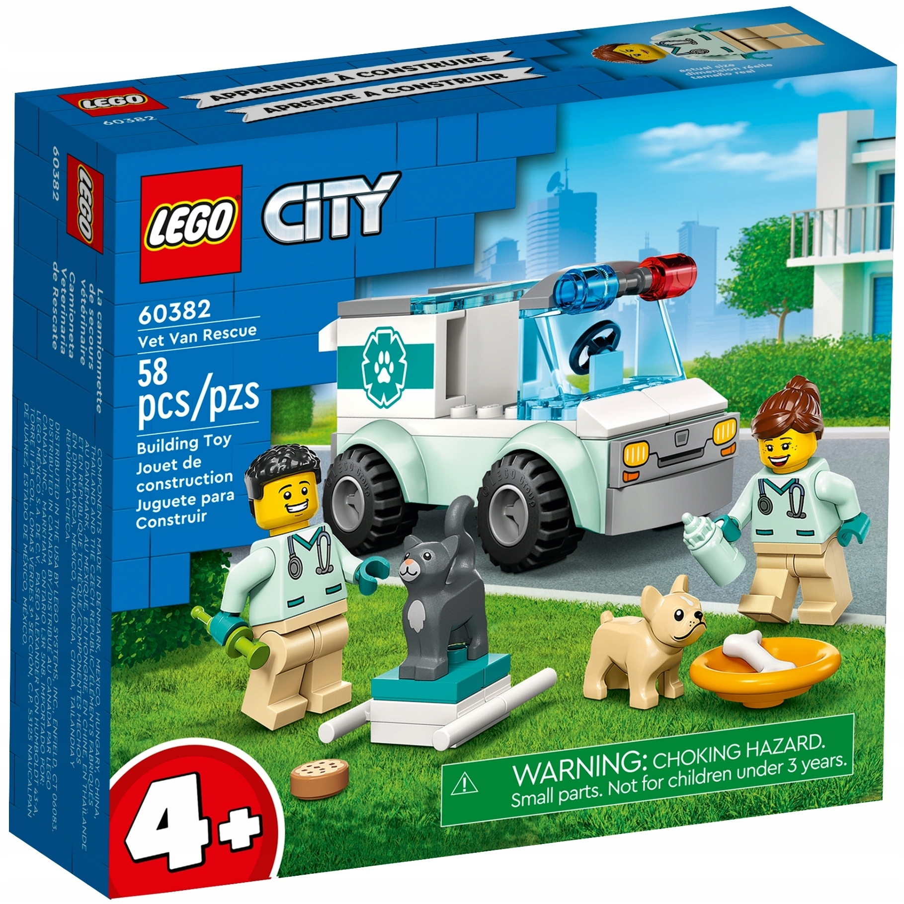 LEGO CITY 60382 KARETKA WETERYNARYJNA PIES KOT 4+ Numer produktu 5198889