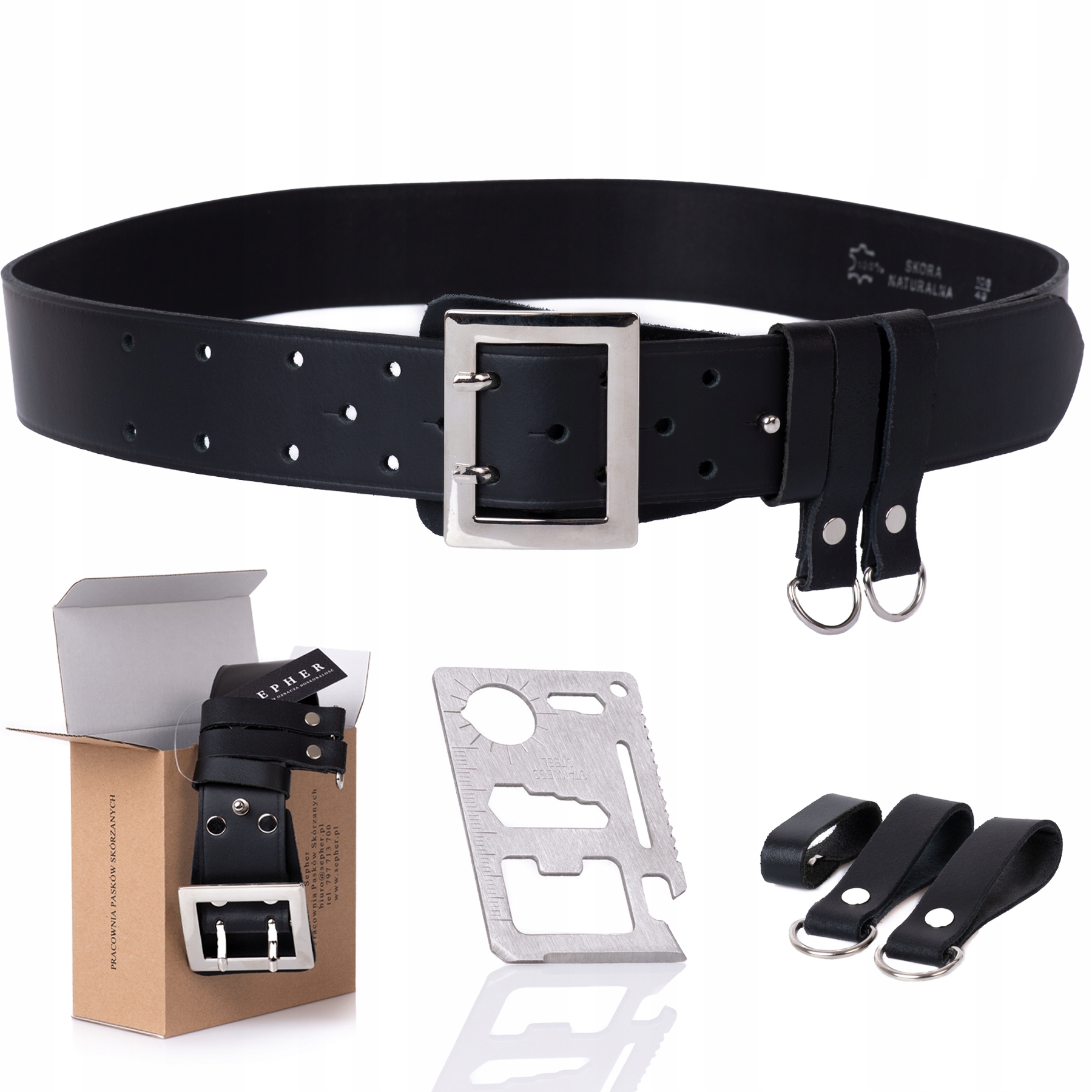 

Sepher Pas skórzany oficerski wojskowy policyjny