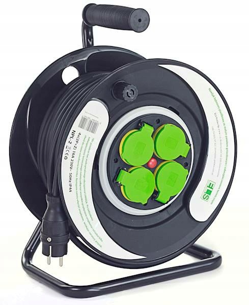 Predlžovací Kábel 40 m na bubon 3X1.5 guma Els pevný panel