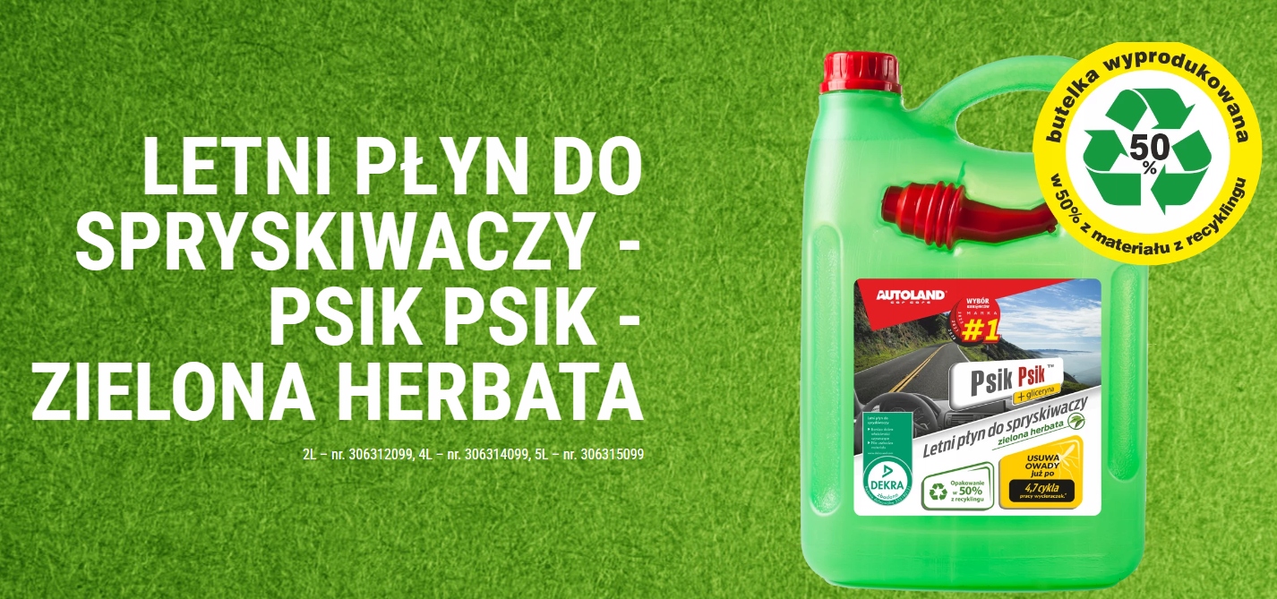 AUTOLAND PSIK LETNI PŁYN DO SPRYSKIWACZY 4L LEJEK Pojemność opakowania 4 l