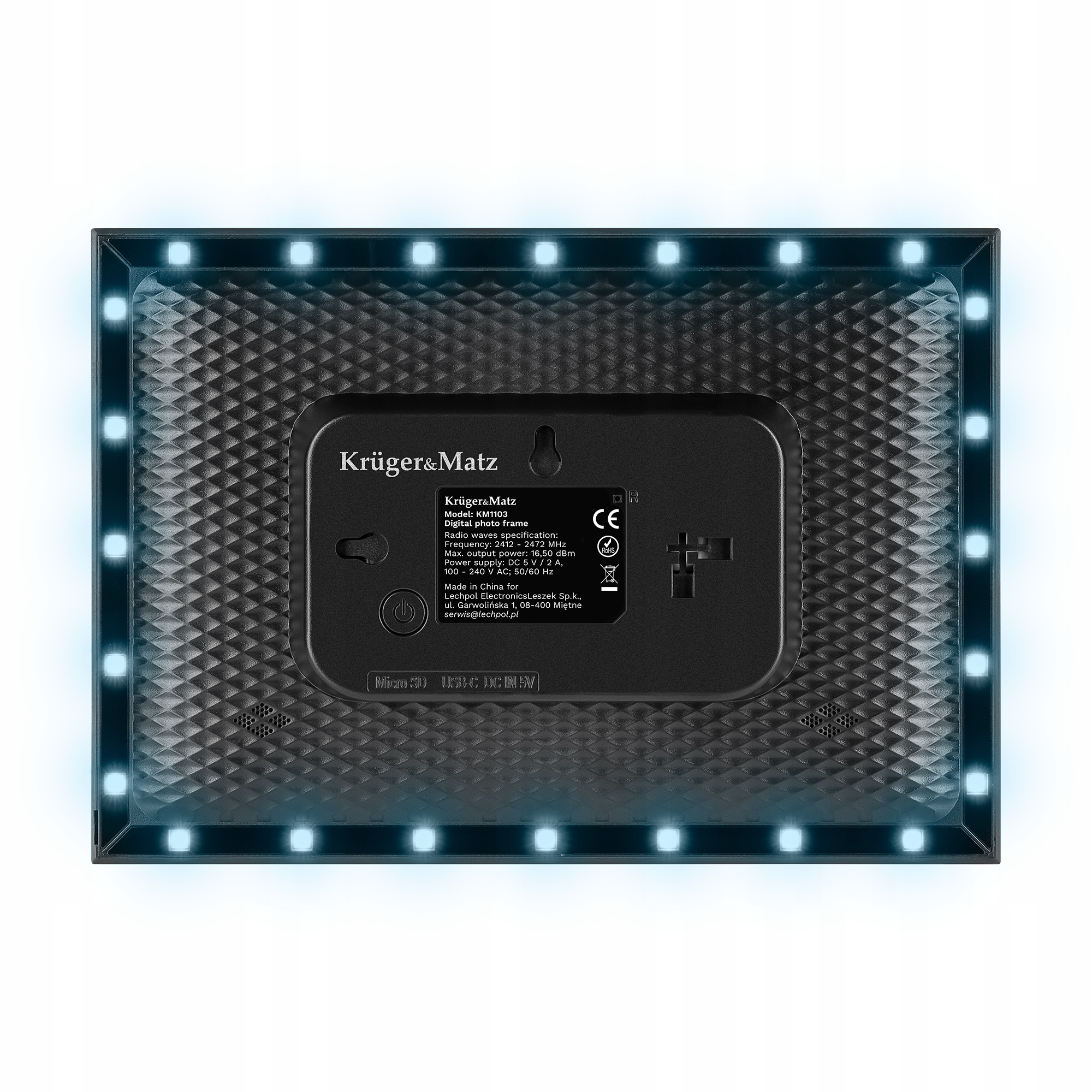 Digitální fotorámeček Frameo WiFi, 10,1 palců, s podsvícením, černý