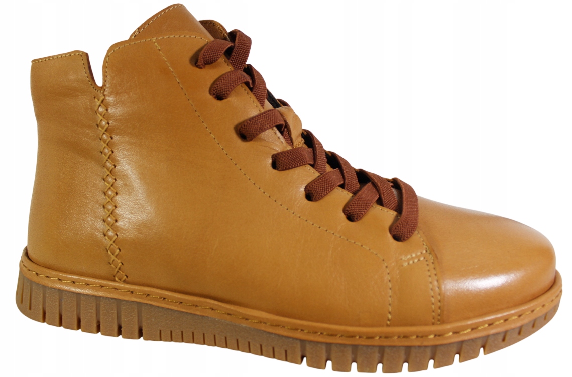 Kotníkové Boty Ravini 23661 VEL.38 Kůže Hnědá Lico