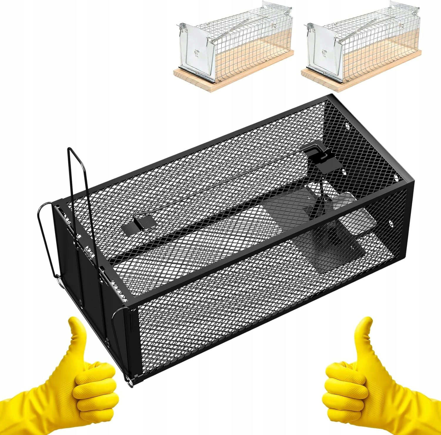 Levně Sada 3x Humanitární past na krysy a myši 32 cm