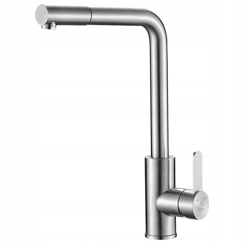 Stojanková kuchynská batéria s výsuvným výtokom, kuchynský kohútik Laveo Bona Chrom