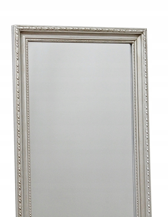 NOWE STYLOWE SREBRNE LUSTRO W SREBRNEJ RAMIE Marka Polomeble