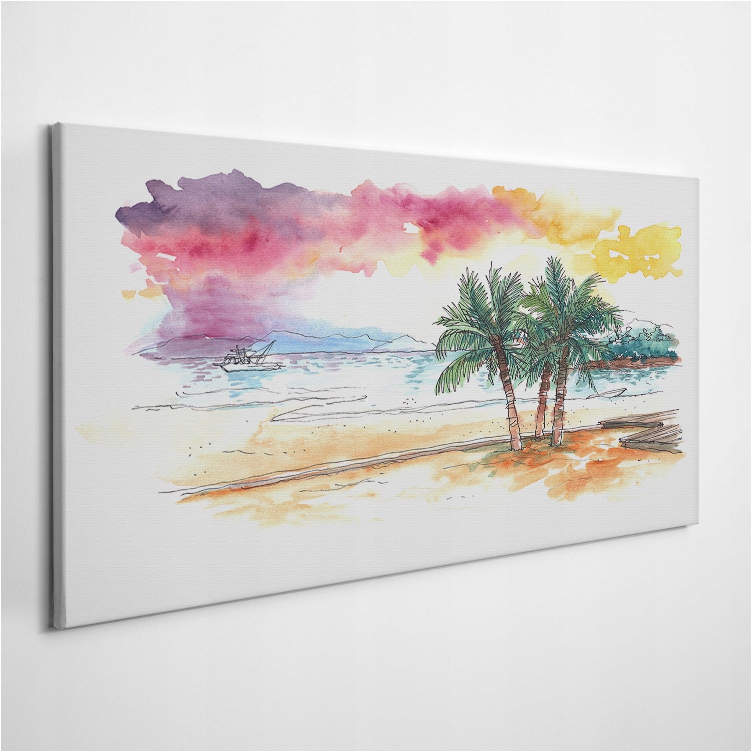 

Foto-obraz na ścianę Plaża Zachód Słońca 120x60 cm